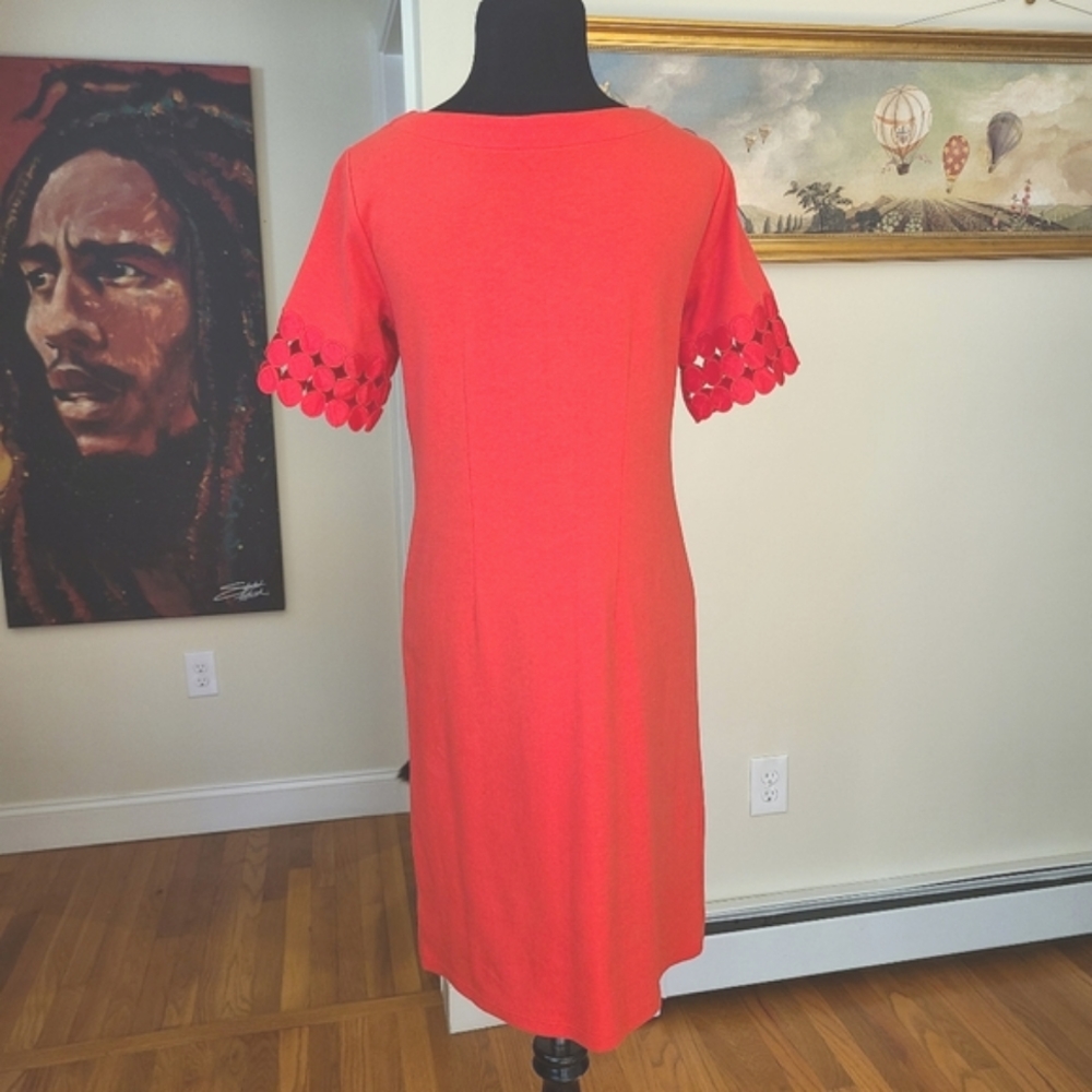 🌈 SOLD 🌈 Eyelet polka dots tshirt tee dress - Talbots - Picture 4 of 7
